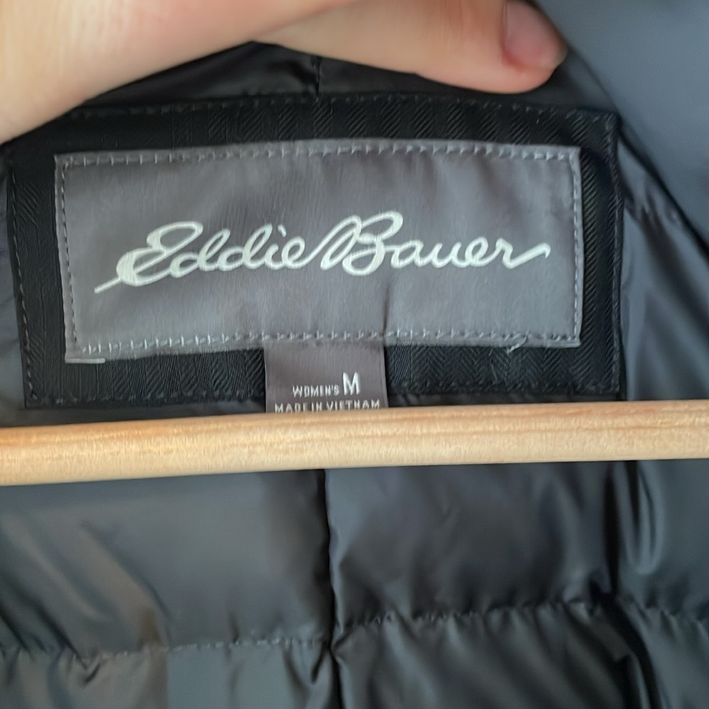 Eddie Bauer Winter Waterproof Black Down Coat - Picture 10 of 11
